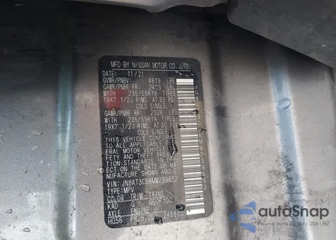 2021 Nissan Rogue Sl Intelligent Awd from USA, damaged, VIN JN8AT3CB6MW239652